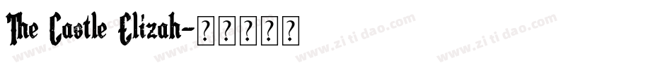 The Castle Elizah字体转换